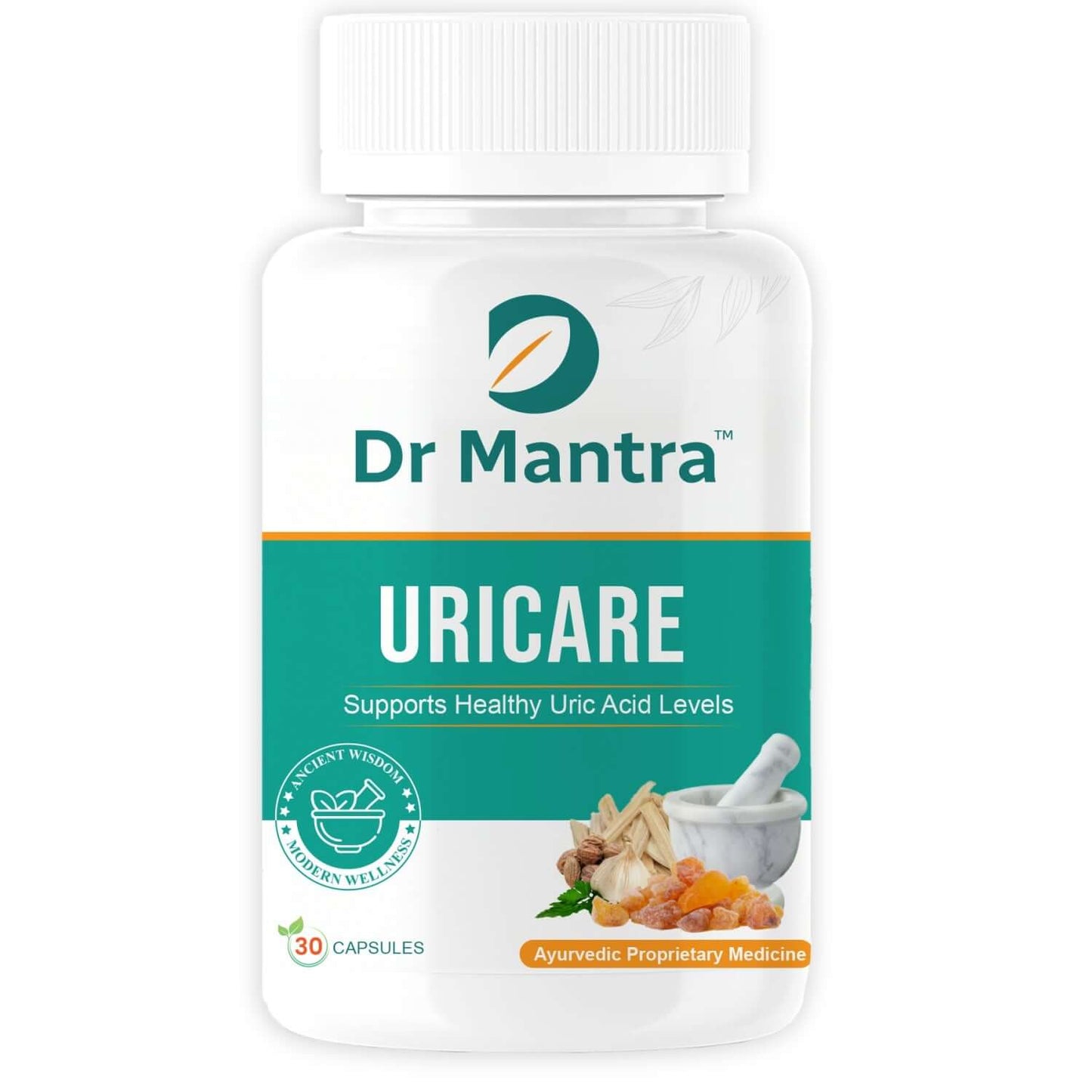 Dr Mantra Uricare Capsules for Kidney Stones & Healthy Uric Acid Levels| 30 Caps