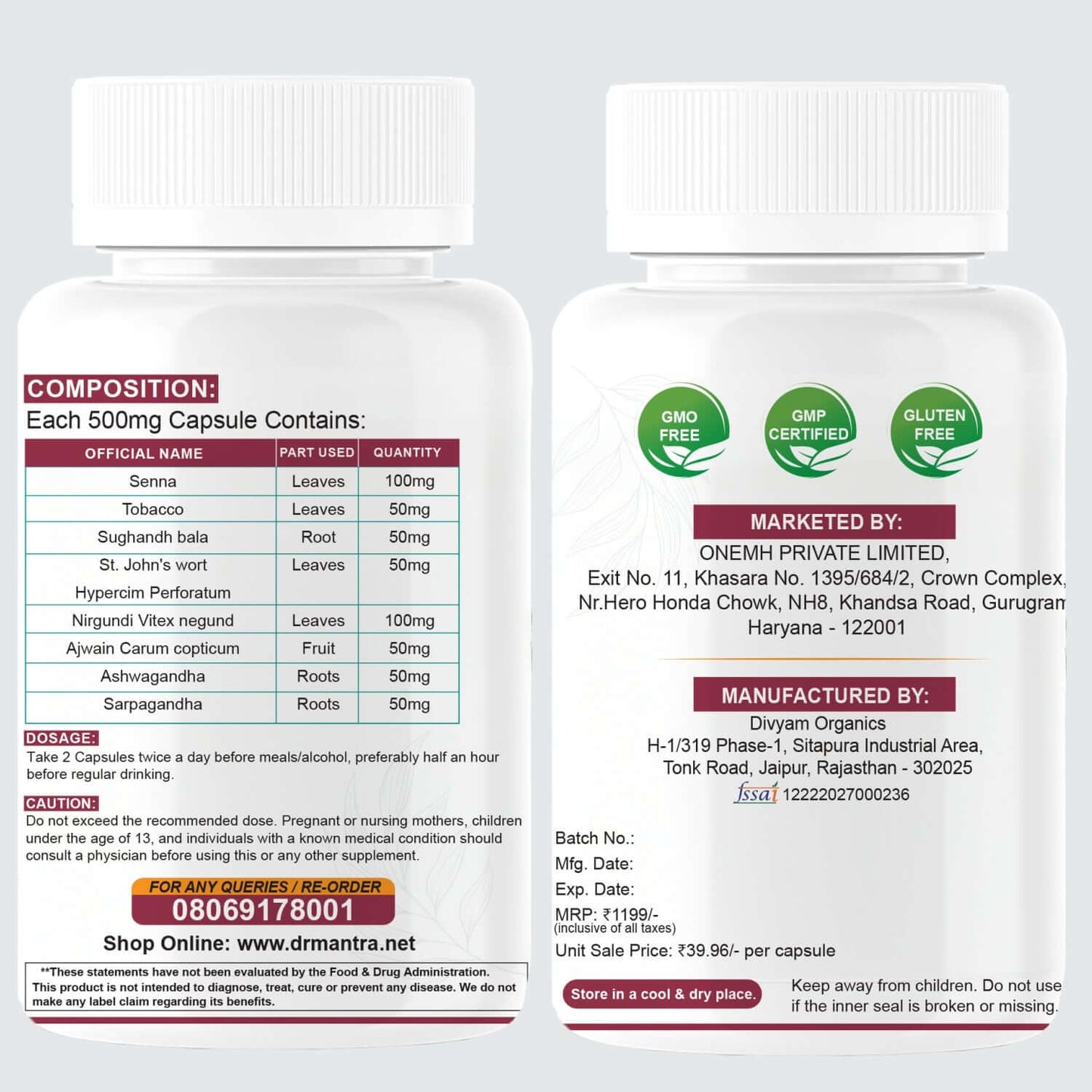 Dr Mantra Alcoclear Capsules