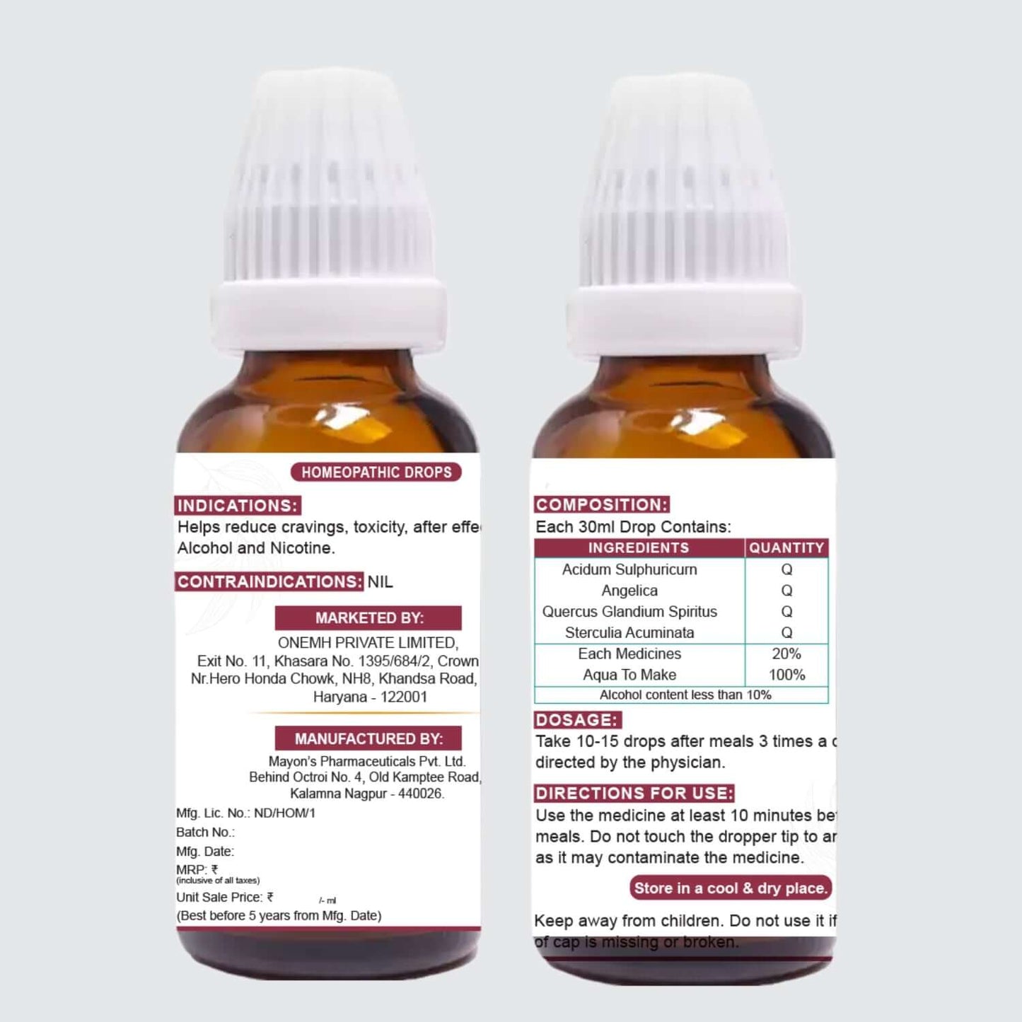 Dr Mantra Alcoclear Drops