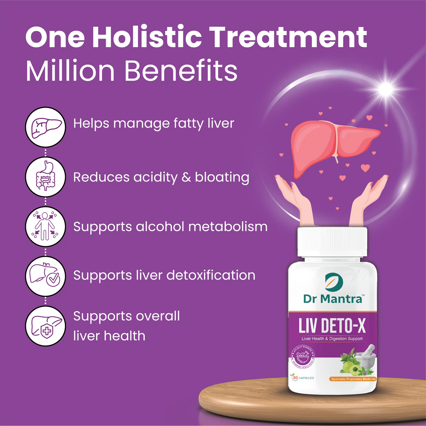 Dr Mantra Fatty Liver Capsules