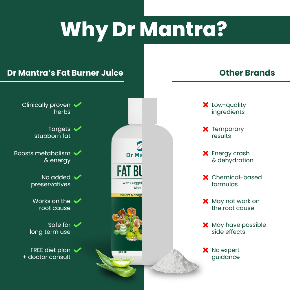 Dr Mantra Fat Burner Juice for Weight Management | 500 ml Juice