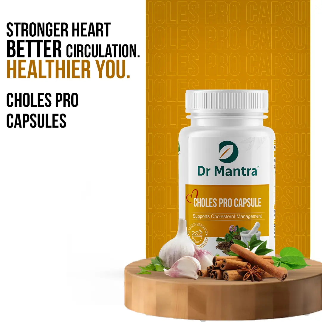 Dr Mantra Choles Pro Capsule to Manage Cholesterol | 30 Capsules