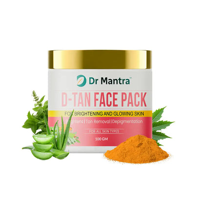 Dr Mantra D-Tan Face Pack for Skin Brightening | 50gm