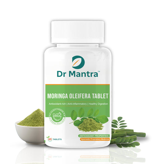 Dr Mantra Moringa Tablets Supplement for Immunity, Energy & Digestion| Made with Drumstick powder for weight loss and anti-inflammation| Pure 60 Tablets