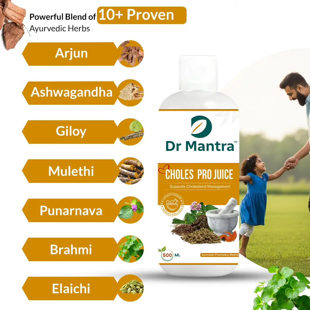Dr Mantra Choles Pro Juice to Manage Cholesterol | 500 ml