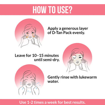 Dr Mantra D-Tan Face Pack for Skin Brightening | 50gm