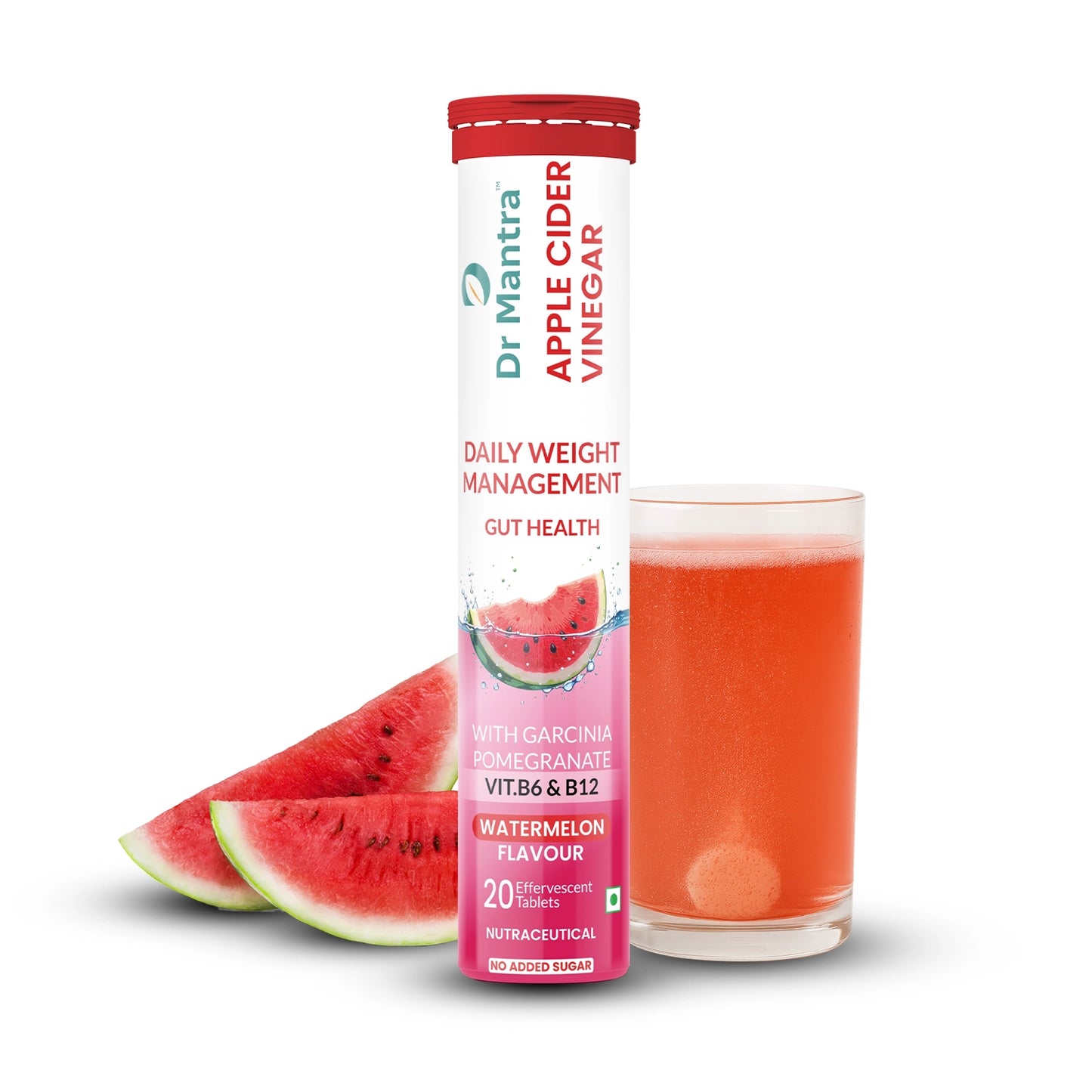 Dr Mantra Apple Cider Vinger for Weight Management | 20 Eff Tablets   Effervescent Tablets For Weight Management