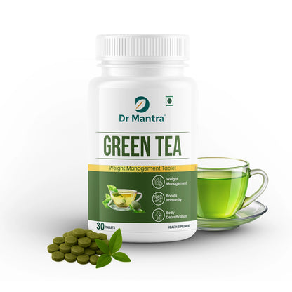 Dr Mantra Green Tea Tablets For Weight Management | 30 Tablets