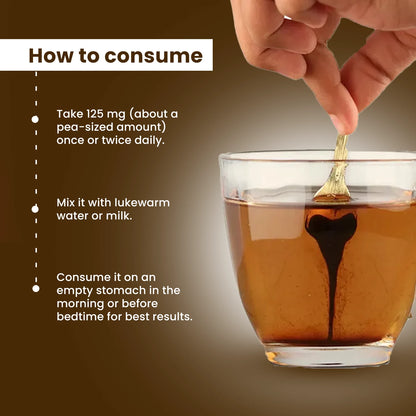 Dr Mantra Shilajit Resin with Kesar & Gold for Men's Wellness | 20gm