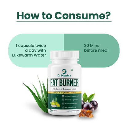 Dr Mantra Fat Burner Capsules for Weight Management | 30 Capsules