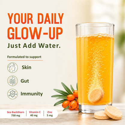 Sea Buckthorn Effervescent Tablets with Vitamin C & Zinc