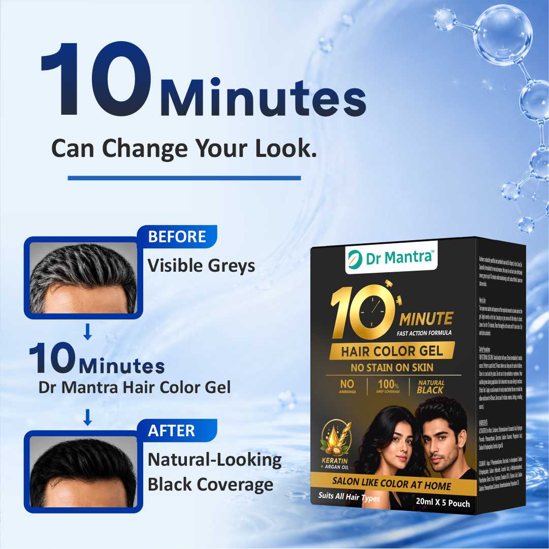10 Minute Hair Color Gel with Keratin & Argan Oil