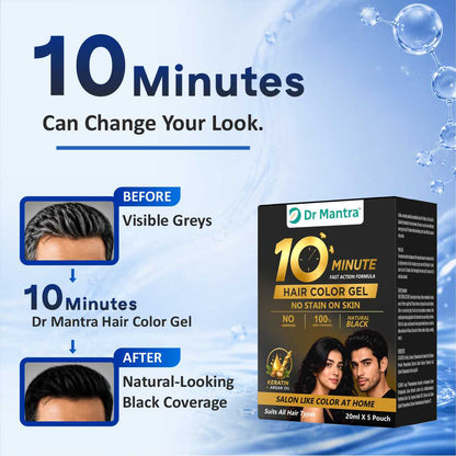 10 Minute Hair Color Gel with Keratin & Argan Oil
