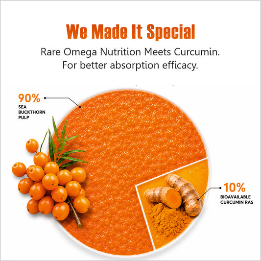 Sea Buckthorn Juice 250ml | For Skin, Immunity & Gut Health
