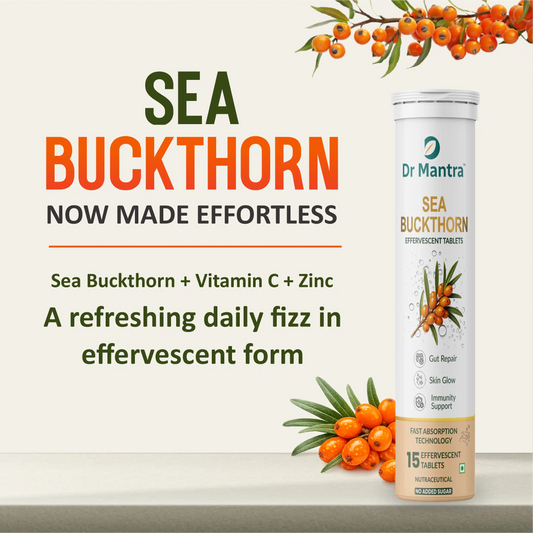 Sea Buckthorn Effervescent Tablets with Vitamin C & Zinc