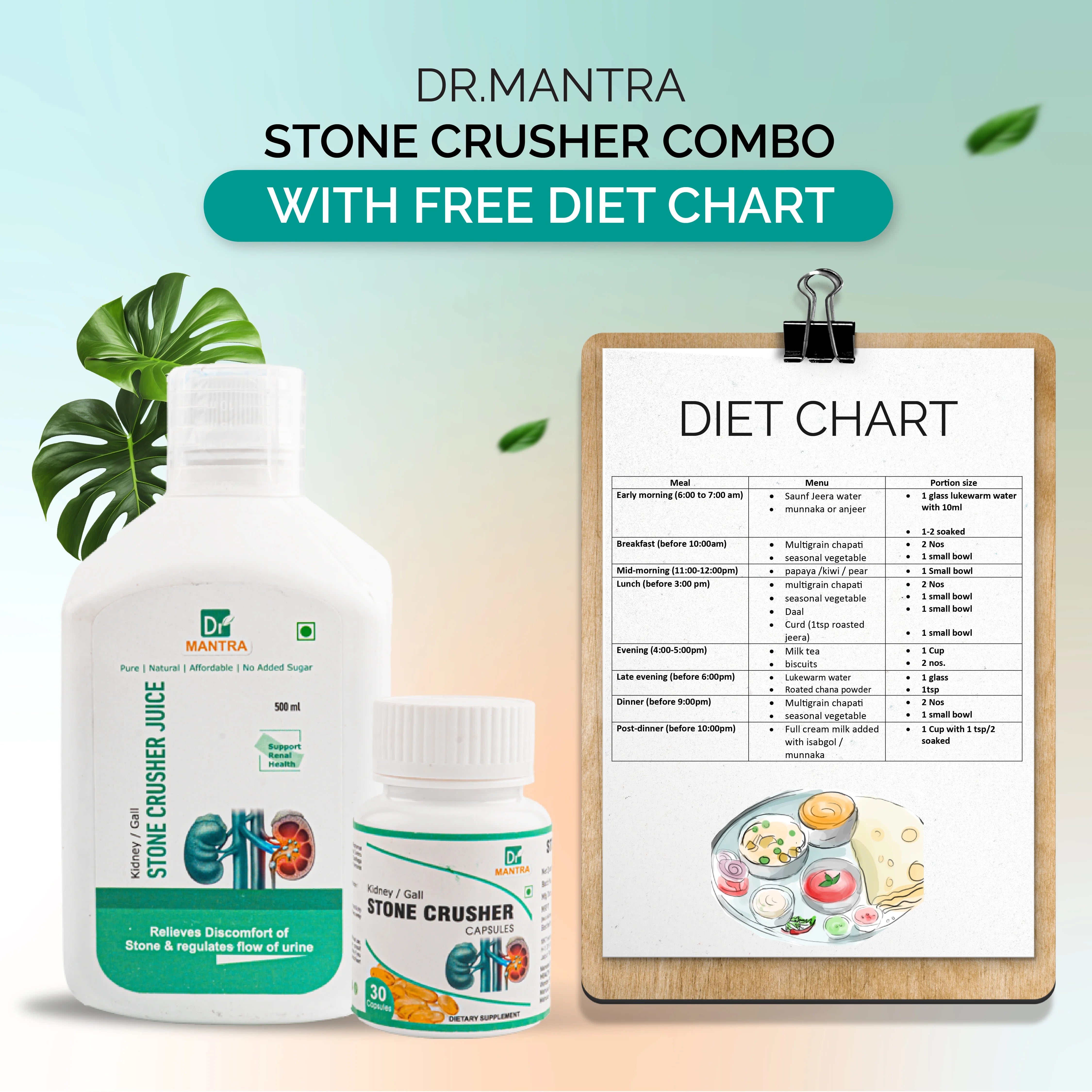 Kidney Stone Crusher Juice (Free Diet Chart & Ayurveda Expert Consultation )